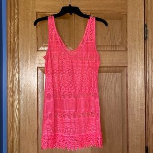 Hot Pink Bathing Suit Cover Up
